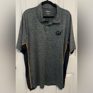 Chiliwear California Golden Bears Polo Shirt Mens Sz XL Blue & Gray “Cal” Golf